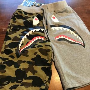 A Bathing Ape Camo Sweat Shorts